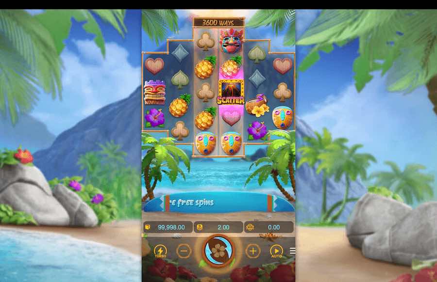 Jogo base do caça-níquel Hawaiian Tiki