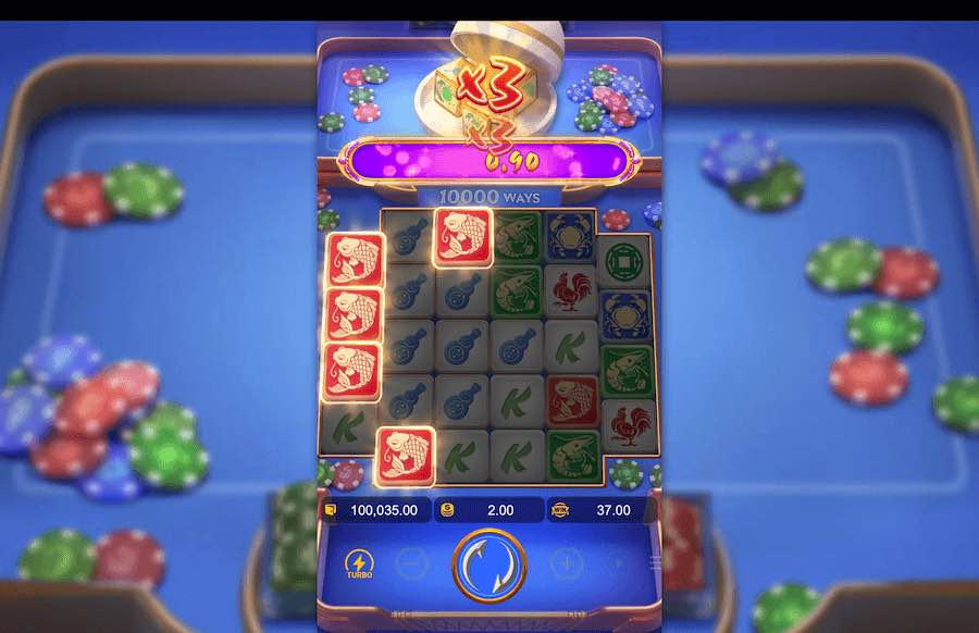 Recurso de bônus da slot Win Win Fish Prawn Crab 