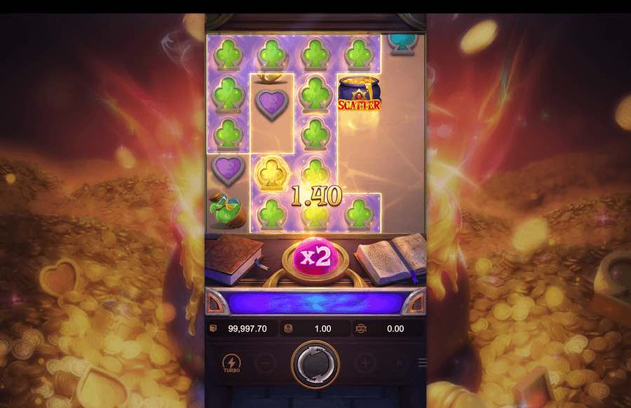 Recurso de bônus do slot Alchemy Gold 