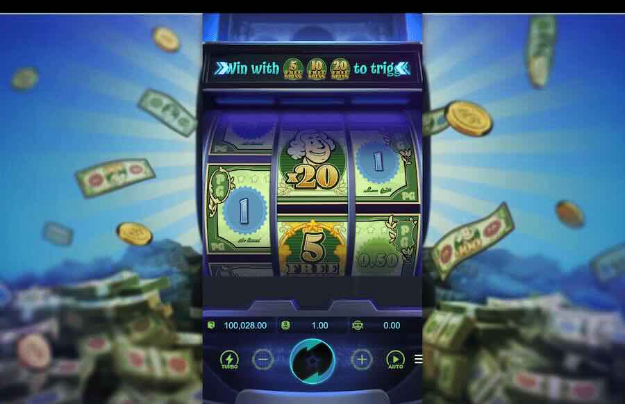 Jogo base da slot Cash Mania