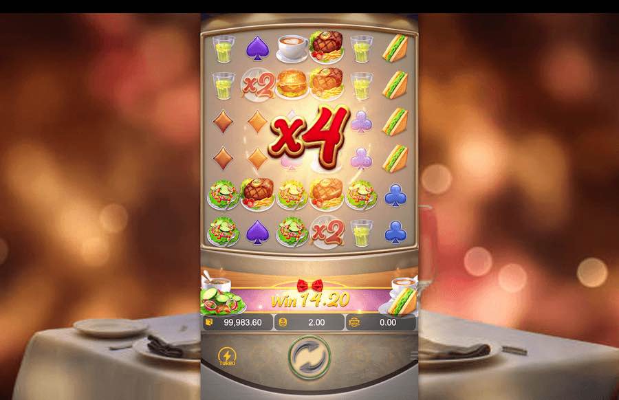 Recurso de bônus da slot Diner Delights