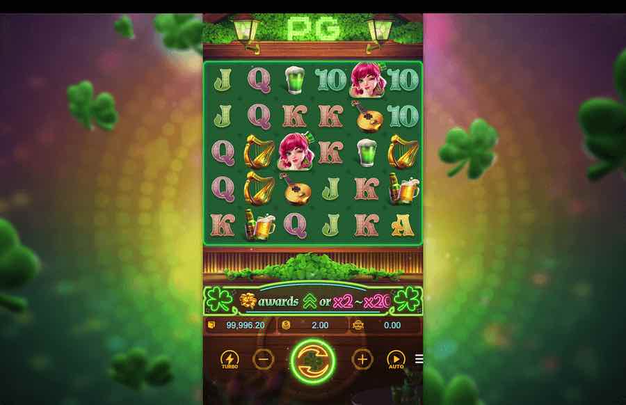 Jogo base da slot Lucky Lady Clover