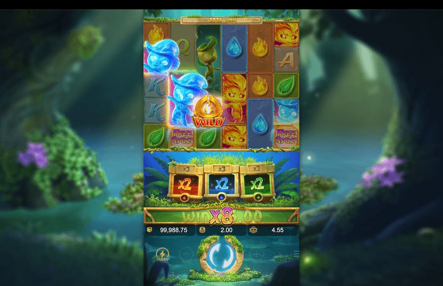 Recurso de bônus da slot Mystical Sprits