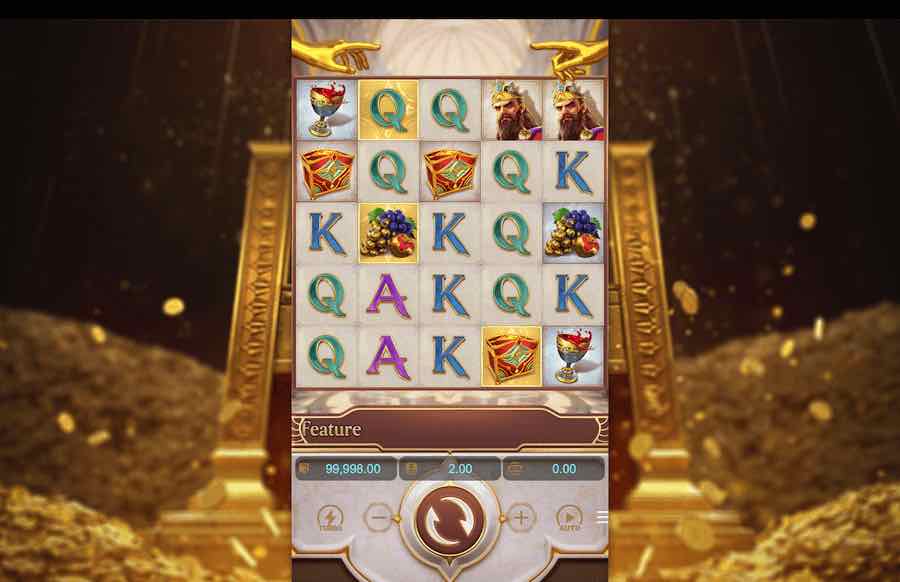 Juego base de la tragaperras Midas Fortune