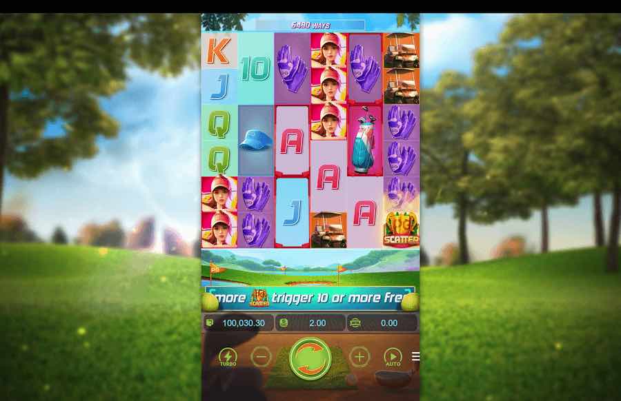 Juego base de la tragaperras Super Golf Drive