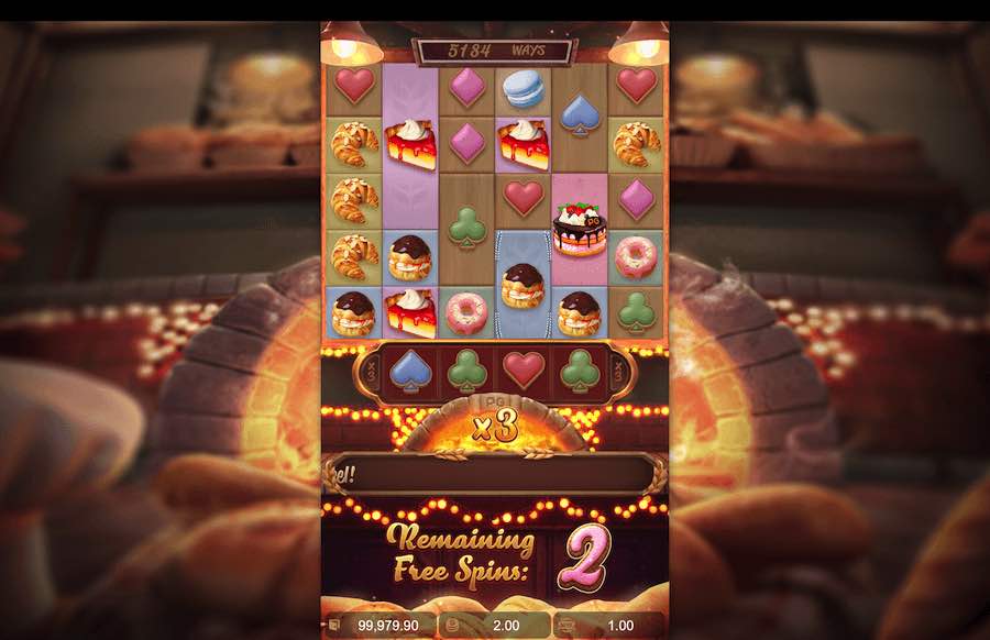 Bakery Bonanza slot free spin feature 