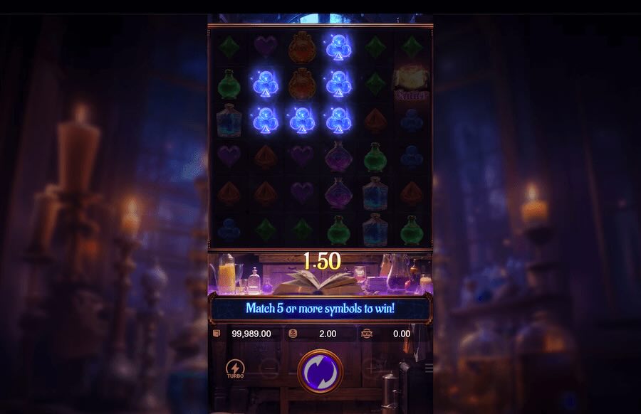 Mystic Potion slot free spins feature