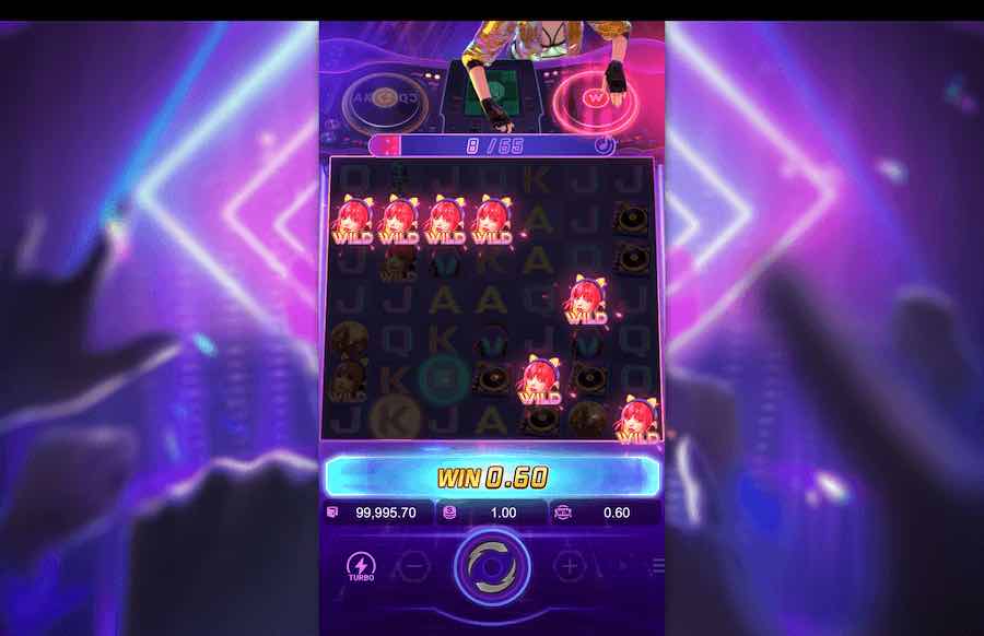 Rave Party Fever slot bonus feature