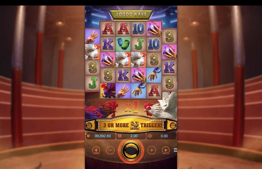 Rooster Rumble slot base game 