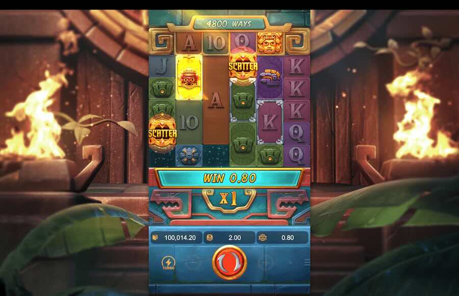 Treasures of Aztec slot free spins feature
